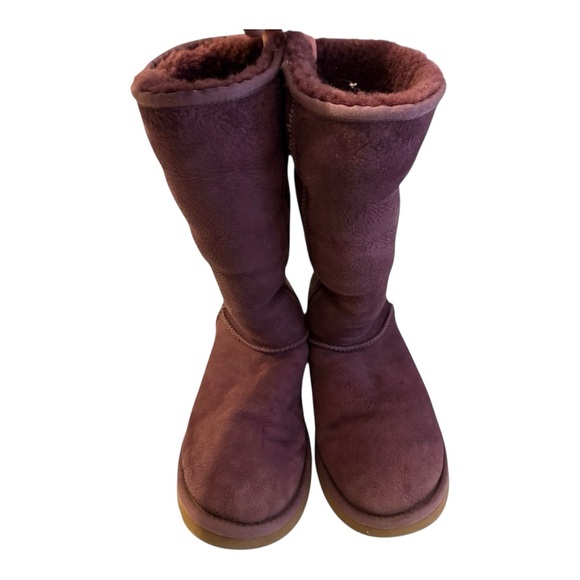 UGG Vintage Y2K Dark Purple Mauve Classic Tall Shearling Boots 🧸💜✨ - Picture 2 of 8